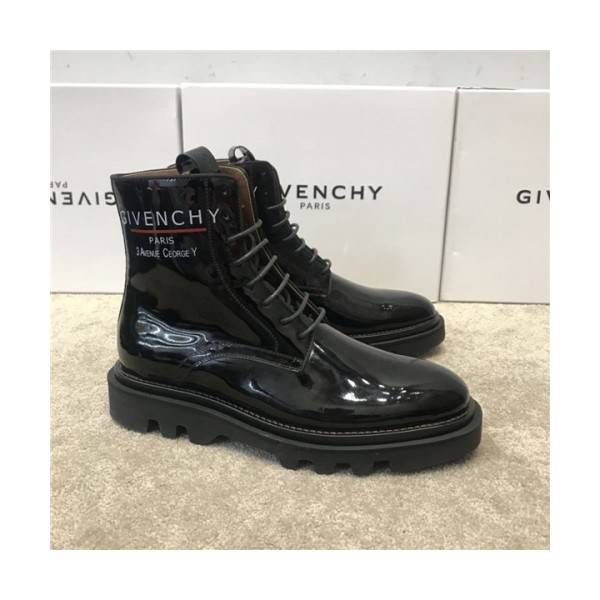 Givenchy 2020 Men's Leather Ankle Boots - 지방시 2020 남성용 레더 앵글부츠,Sizze(240-270),GIVS0138,블랙