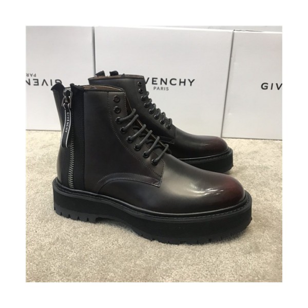 Givenchy 2020 Men's Leather Ankle Boots - 지방시 2020 남성용 레더 앵글부츠,Sizze(240-270),GIVS0140,브하운