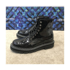 Louis Vuitton 2020 Men's Leather Ankle Boots - 루이비통 2020 남성용 레더 앵글부츠,Size(240-270),LOUS1615,블랙