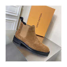 Louis Vuitton 2021 Men's Leather Ankle Boots - 루이비통 2021 남성용 레더 앵글부츠,Size(240-270),LOUS1775,카멜
