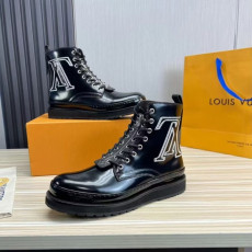 Louis Vuitton 2023 Mens Leather  Boots - 루이비통 2023 남성용 레더 앵글부츠,Size(240-270),LOUS1776,블랙