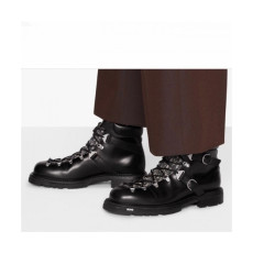 디올  남성 트렌디 레더 앵클부츠 Size(240 - 275) 블랙 - Dior  Men's Trendy Leather Ankle Boots Black Dio01577x