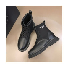 프라다  남성 레더 부츠 Size(245 -265) 블랙 - Prada  Mens Leather Boots Pra02530x Black