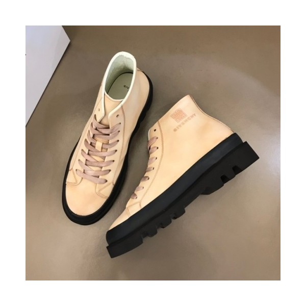 지방시  남성 레더 부츠 Size(240-270) 베이지 - Givenchy  Men's Leather Boots Giv0584x Beige