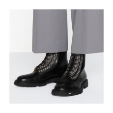 디올  남성 트렌디 레더 앵클부츠 Size(240 - 270) 블랙 - Dior  Men's Trendy Leather Ankle Boots Black Dio01583x