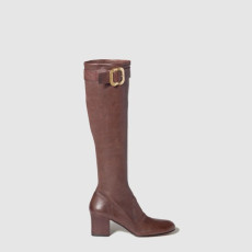 미우미우 여성 버클 가죽 부츠  - Miumiu Womens Buckle Leather Boots - mis8751x