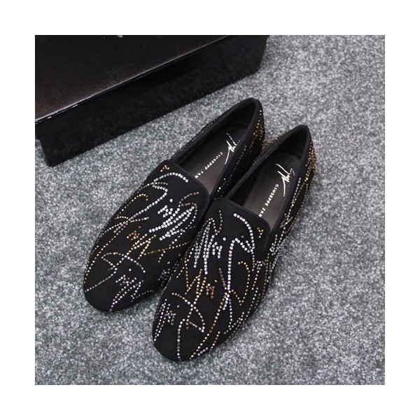 Giuseppe Zanoti 2019 Mm / Wm Velvet Slip On - 쥬세페자노티 2019 남여공용 벨벳 슬립온 GZS0015.Size,(220 - 270),블랙