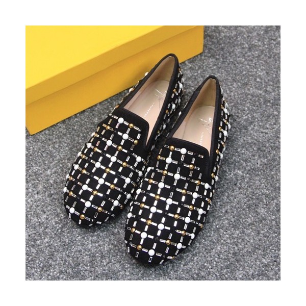 Giuseppe Zanoti 2019 Mm / Wm Velvet Slip On - 쥬세페자노티 2019 남여공용 벨벳 슬립온 GZS0017.Size,(220 - 270),블랙
