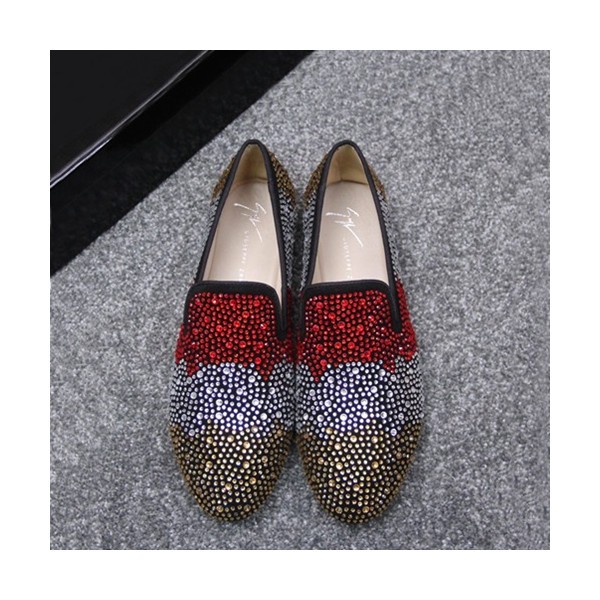 Giuseppe Zanoti 2019 Mm / Wm Velvet Slip On - 쥬세페자노티 2019 남여공용 벨벳 슬립온 GZS0023.Size,(220 - 270),블랙+레드
