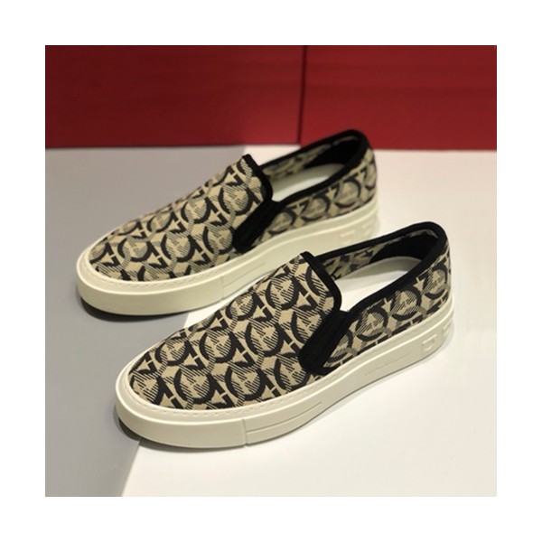 Ferragamo 2019 Mm / Wm Slip On - 페라가모 2019 남여공용 슬립온, FGMS0057,Size(225 - 265).베이지+블랙