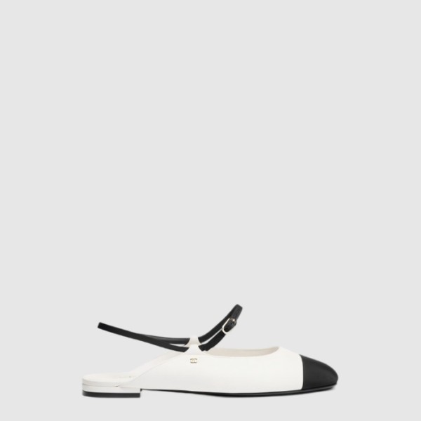 샤넬 여성 크루즈 슬링백 스트랩 플랫 슈즈 - Chanel Womens Cruise Slingback Strap Flat Shoes - chs14287x
