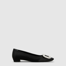 로저비비에 여성 벨 비비에 새틴 발레리나 - Roger Vivier Womens Belle Vivier Satin Ballerina - ros14485x