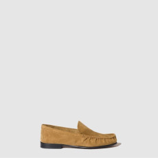 미우미우 여성 스웨이드 로퍼 - Miu Miu Womens Suede Loafers - mis7842x