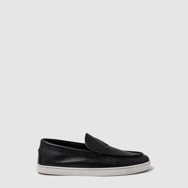 크리스찬 루부탱 남성 레더 보트 슈즈 - Christian Loubutin Mens Leather Boat Shoes- cls13989x