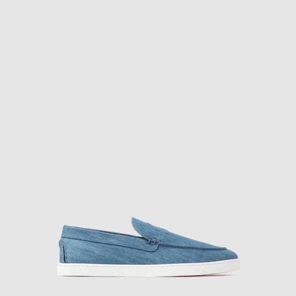크리스찬 루부탱 남성 바시보트 데님 로퍼 - Christian Loubutin Mens Vasi Boat Denim Loafers - cls13992x