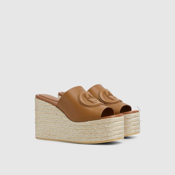 구찌 여성 GG 웨지힐 뮬 - Gucci Womens GG Wedge Heel Mules - gus5827x