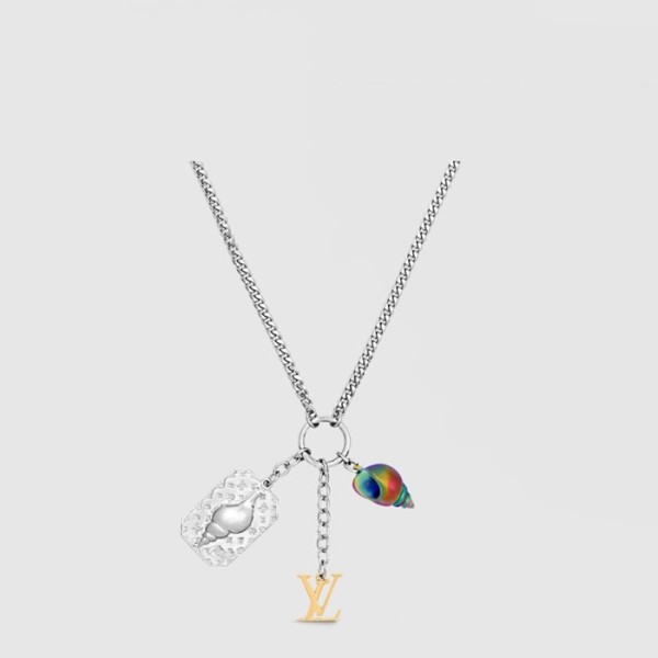 루이비통 남/녀 LV 쉘 네크리스 - Louis vuitton Unisex LV Shell Necklace - acc1634x