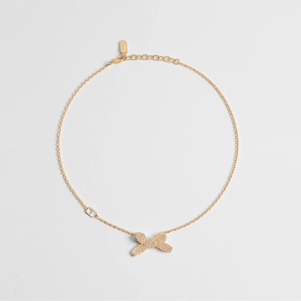 디올 여성 델리케이트 보우 네크리스 - Dior Womens Delicate Bow Necklace - acc7208x