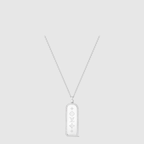루이비통 남성 라지 택 팬던트 목걸이 - Louis vuitton Mens Large Tag Necklace - acc2080x
