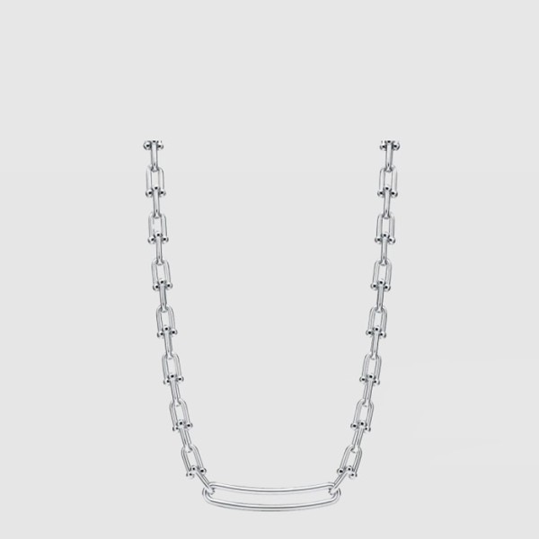 티파니 남/녀 일롱게이티드 링크 네크리스 - Tiffany Unisex Elongated Link Necklace - acc7546x