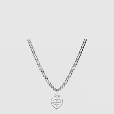 티파니 여성 하트 태그 비드 네크리스 - Tiffany Womens Heart Tag Bead Necklace - acc7550x