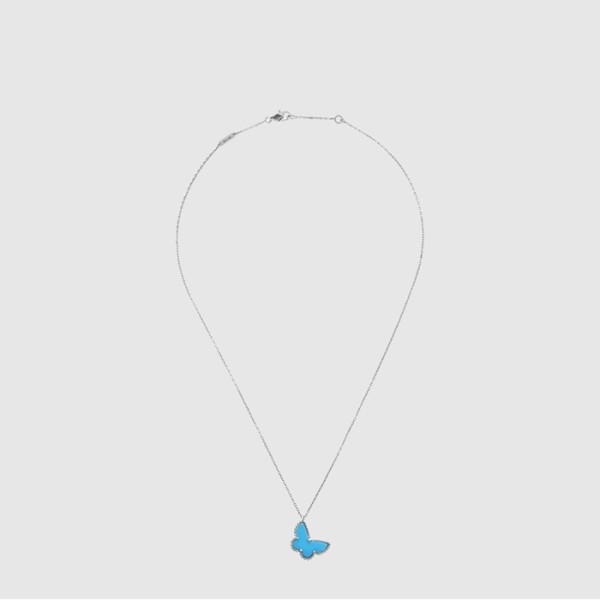 반클리프 아펠 여성 스위트 알함브라 버터플라이 펜던트 네크리스 - Van Cleef & Arpels Womens Sweet Alhambra Butterfly Pendant Necklace - acc7828x
