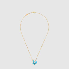 반클리프 아펠 여성 투 버터플라이 펜던트 네크리스 - Van Cleef & Arpels Womens Two Butterfly Pendant Necklace - acc7830x