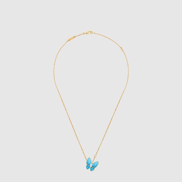 반클리프 아펠 여성 투 버터플라이 펜던트 네크리스 - Van Cleef & Arpels Womens Two Butterfly Pendant Necklace - acc7830x
