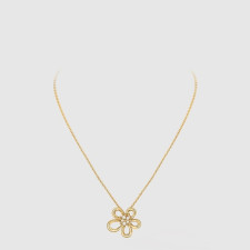 반클리프 아펠 여성 플라워 레이스 펜던트 네크리스 - Van Cleef & Arpels Womens Flower Lace Pendant Necklace - acc7835x