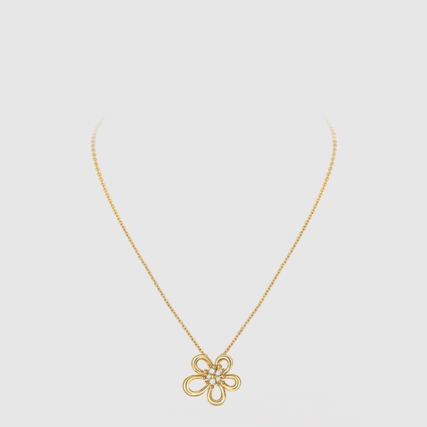 반클리프 아펠 여성 플라워 레이스 펜던트 네크리스 - Van Cleef & Arpels Womens Flower Lace Pendant Necklace - acc7835x
