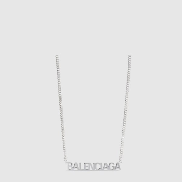 발렌시아가 남성 로고 드롭 네크리스 - Balenciaga Mens Logo Drop Necklace - acc7515x