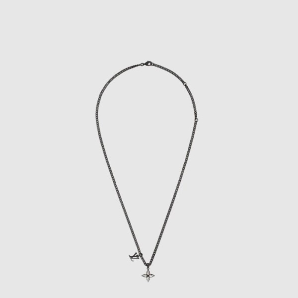루이비통 남성 플라워컷 목걸이 - Louis vuitton Mens Flower Cut Necklace - acc7584x