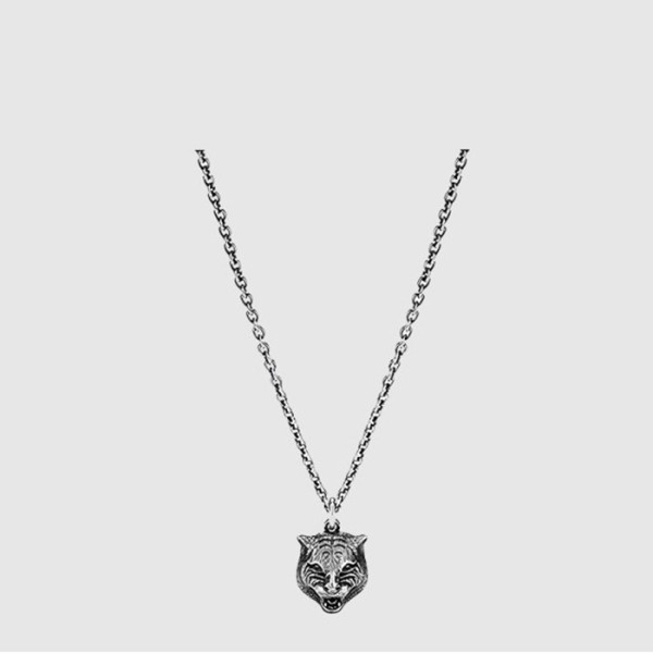 구찌 남/녀 라이언 헤드 펜던트 목걸이 - Gucci Unisex Lion Head Pendant Necklace - acc7644x