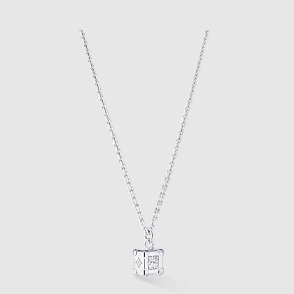 루이비통 남성 레 가스통 루이비통 트렁크 펜던트 네크리스 - Louis vuitton Mens Les Gastons Vuitton Trunk Pendant Necklace - acc7662x