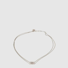 미우미우 여성 크리스탈 메탈 목걸이 - Miumiu Womens Crystal Metal Necklace - acc7919x