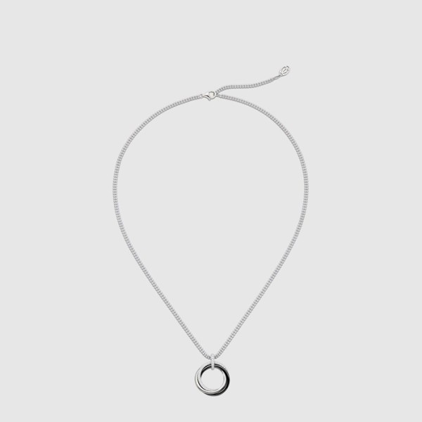 까르띠에 여성 트리니티 펜던트 세라믹 다이아몬드 네크리스 - Cartier Womens Trinity Pendant Ceramic Diamond Necklace - acc7934x
