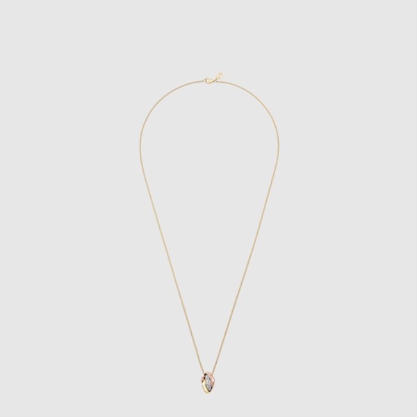 까르띠에 여성 트리니티 쿠션 펜던트 네크리스 - Cartier Womens Trinity Cushion Pendant Necklace - acc7935x