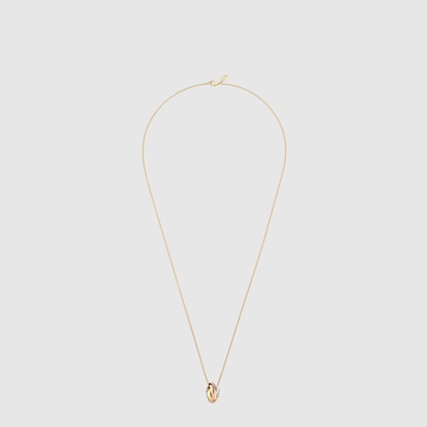 까르띠에 여성 트리니티 쿠션 펜던트 네크리스 - Cartier Womens Trinity Cushion Pendant Necklace - acc7936x