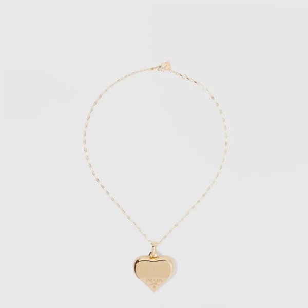 프라다 여성 이터널 골드 펜던트 네크리스 - Prada Womens Eternal Gold Pendant Necklace - acc8371x