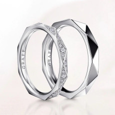 그라프 남/녀 화이트 골드 반지 - Graff Unisex White-gold Ring - acc887x