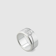 구찌 남성 다이애그널 인터로킹 G 반지 - Gucci Mens Diagonal Interlocking G Ring - acc7677x