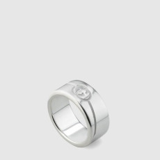 구찌 남성 다이애그널 인터로킹 G 반지 - Gucci Mens Diagonal Interlocking G Ring - acc7677x