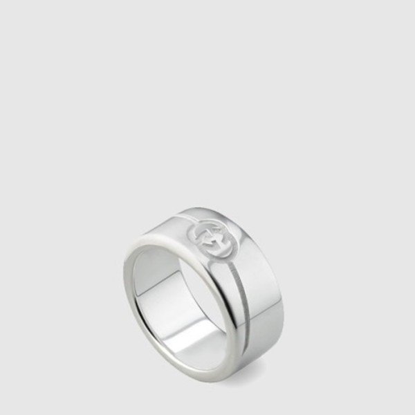 구찌 남성 다이애그널 인터로킹 G 반지 - Gucci Mens Diagonal Interlocking G Ring - acc7677x