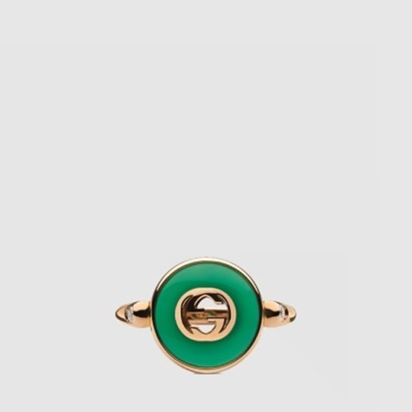 구찌 남성 다이애그널 인터로킹 G 반지 - Gucci Mens Diagonal Interlocking G Ring - acc7680x