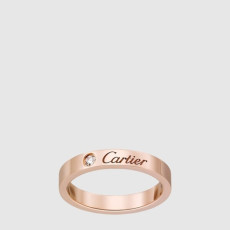 까르띠에 남/녀 C 드 까르띠에 웨딩 링 - Cartier Unisex C De Cartier Wedding Ring - acc2327x