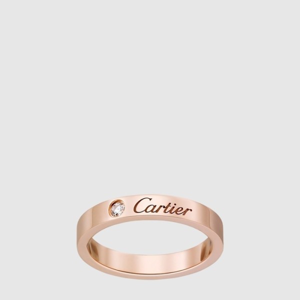 까르띠에 남/녀 C 드 까르띠에 웨딩 링 - Cartier Unisex C De Cartier Wedding Ring - acc2327x