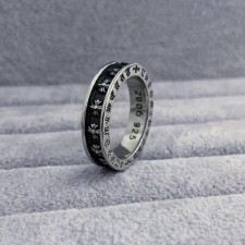 크롬하츠 남/녀 실버 반지 - Chrome Hearts Unisex Silver Ring - acc2664x