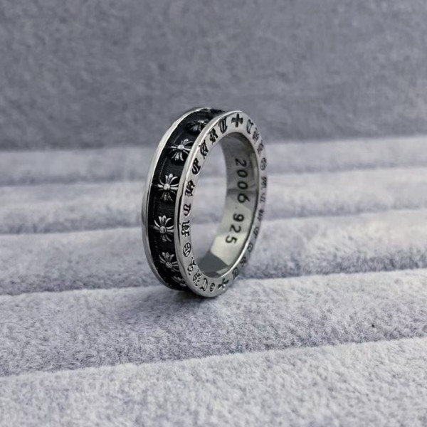크롬하츠 남/녀 실버 반지 - Chrome Hearts Unisex Silver Ring - acc2664x