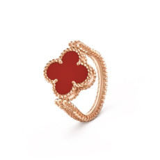 반클리프 아펠 여성 빈티지 알함브라 리버서블 링 - Van Cleef & Arpels Womens Vintage Alhambra Ring - acc7744x