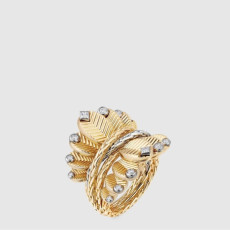 까르띠에 여성 그랑 드 카페 링 다이아몬드 - Cartier Womens Grand de Café Ring Diamond - acc7946x